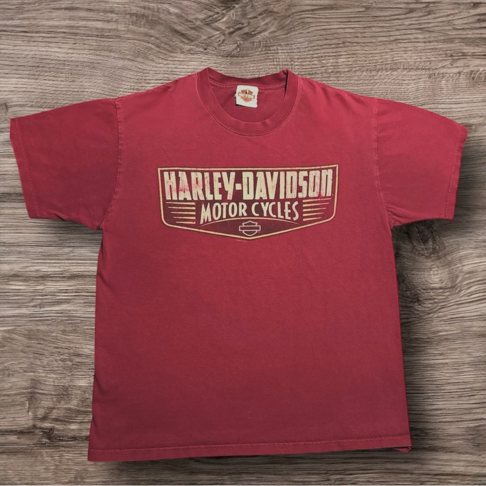 Y2K 2011 Harley Davidson T-Shirt Big Moose Portland Maine Biker Tee